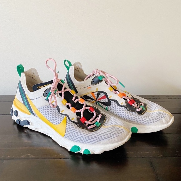 Nike Other - Nike React Element 55 Sunburst Pinwheel Multicolor Size 12